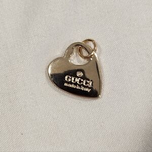Gucci Light Gold Heart Replacement Pull Pendant Charm